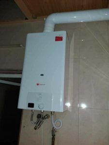 calentador de gas rubi instalado